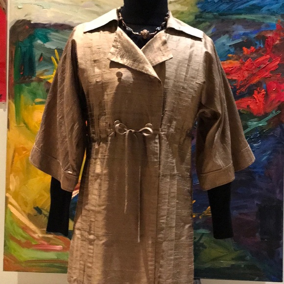 Bronze Silk Jacket - Picture 1 of 7